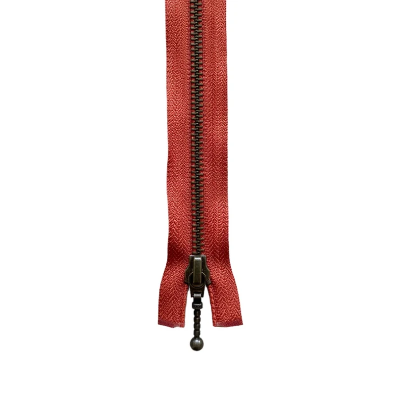 YKK Delbar Lynlås Antik Messing 6 mm 45 cm 850
