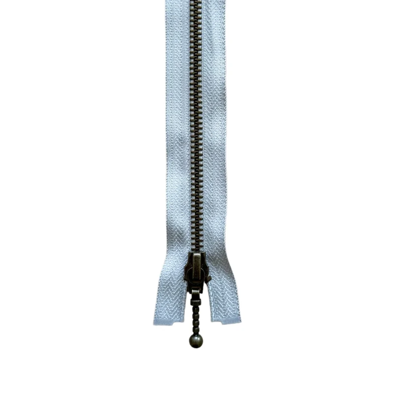 YKK Delbar Lynlås Antik Messing 6 mm 45 cm 336