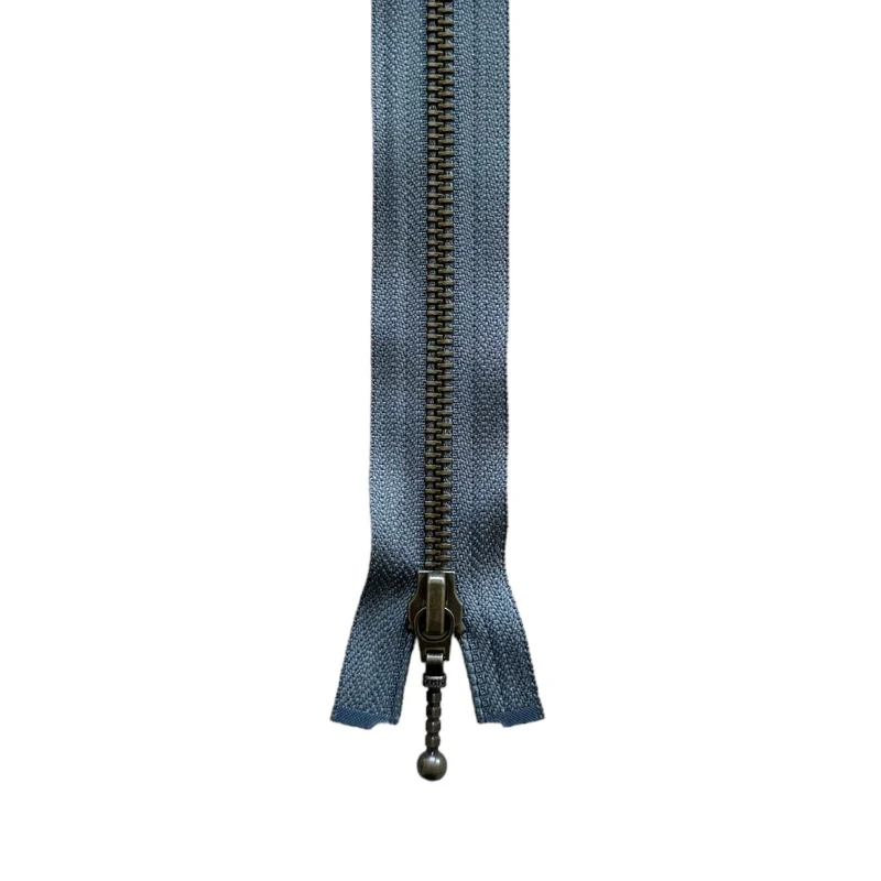 YKK Delbar Lynlås Antik Messing 6 mm 45 cm 392