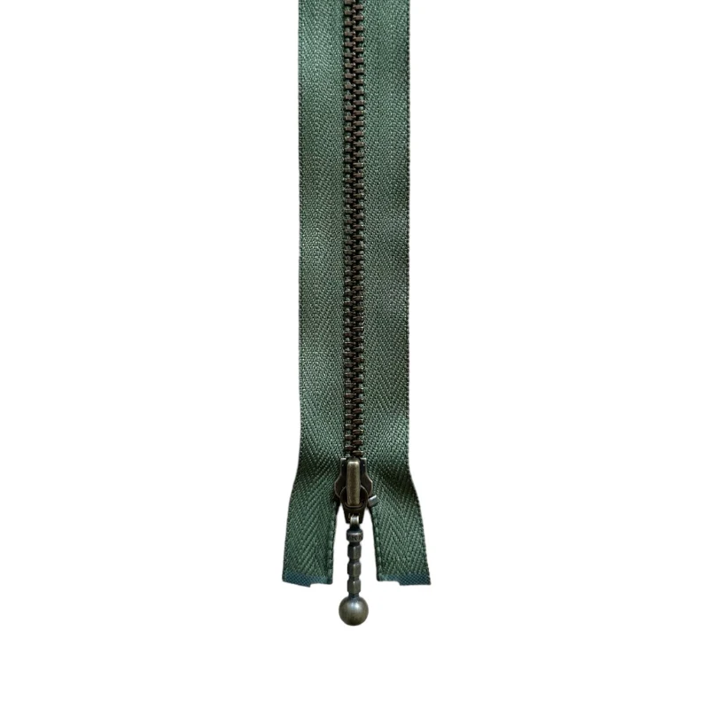 YKK Delbar Lynlås Antik Messing 6 mm 45 cm 566