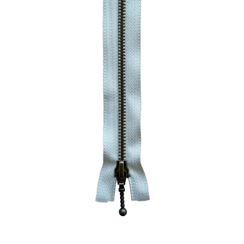 YKK Delbar Lynlås Antik Messing 6 mm 45 cm 165