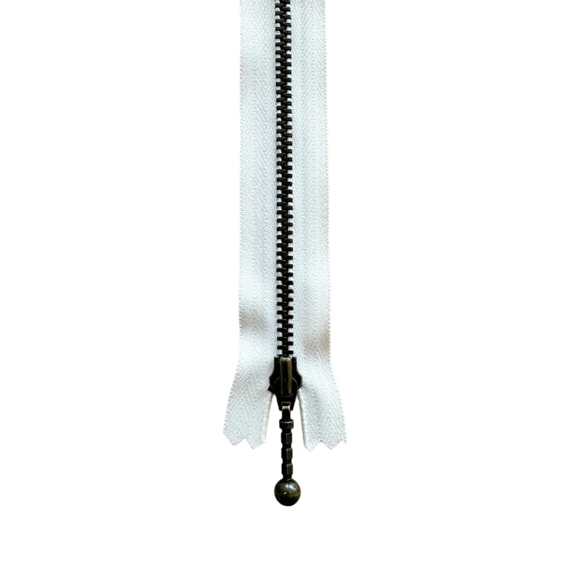 YKK Fast Lynlås Antik Messing 4 mm 12 cm 841