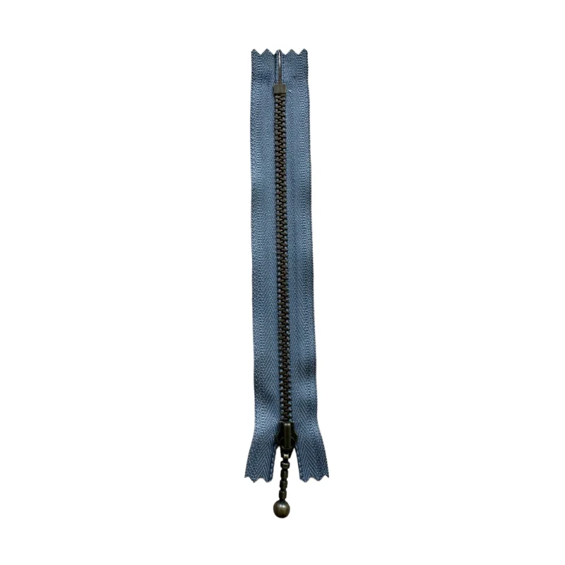 YKK Fast Lynlås Antik Messing 4 mm 15 cm