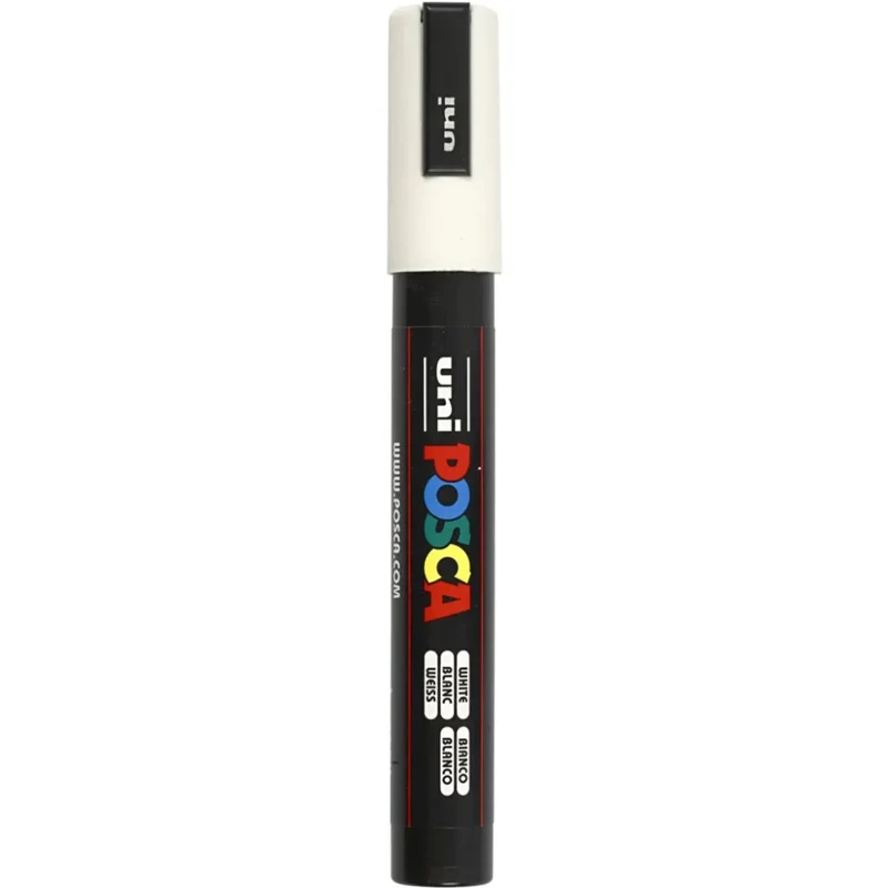 Posca Tusch, 1.8-2.5 mm, 1 stk. 01 Hvid