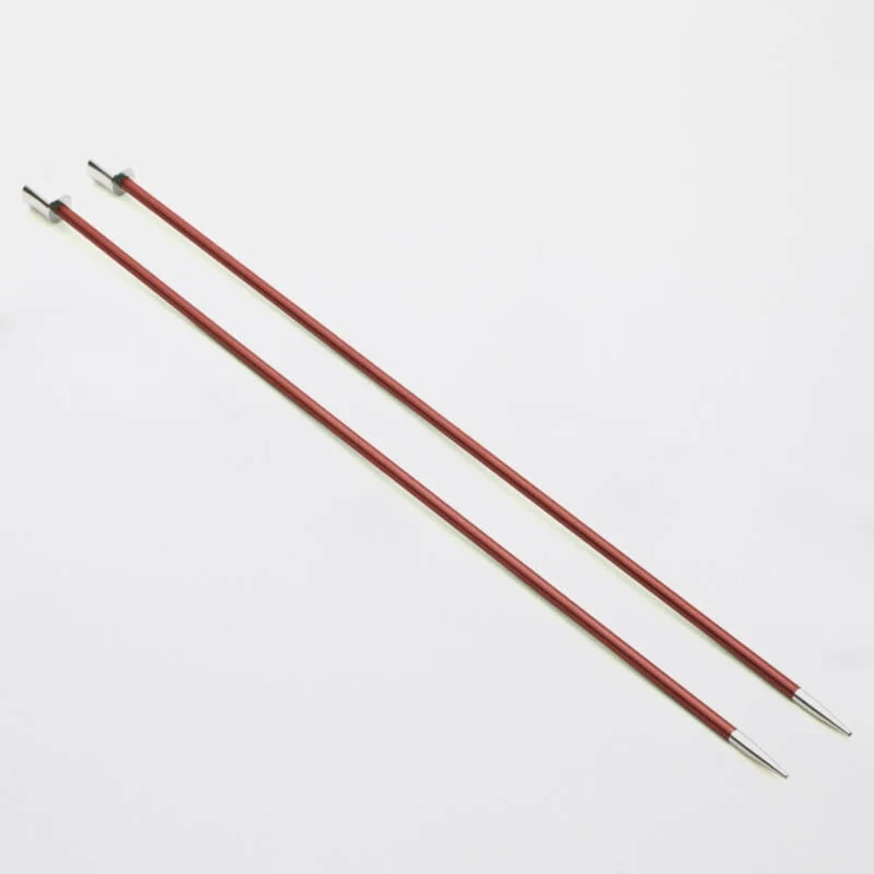 KnitPro Zing enkeltspidsede strikkepinde sæt 25 cm / 10" 5.50 mm
