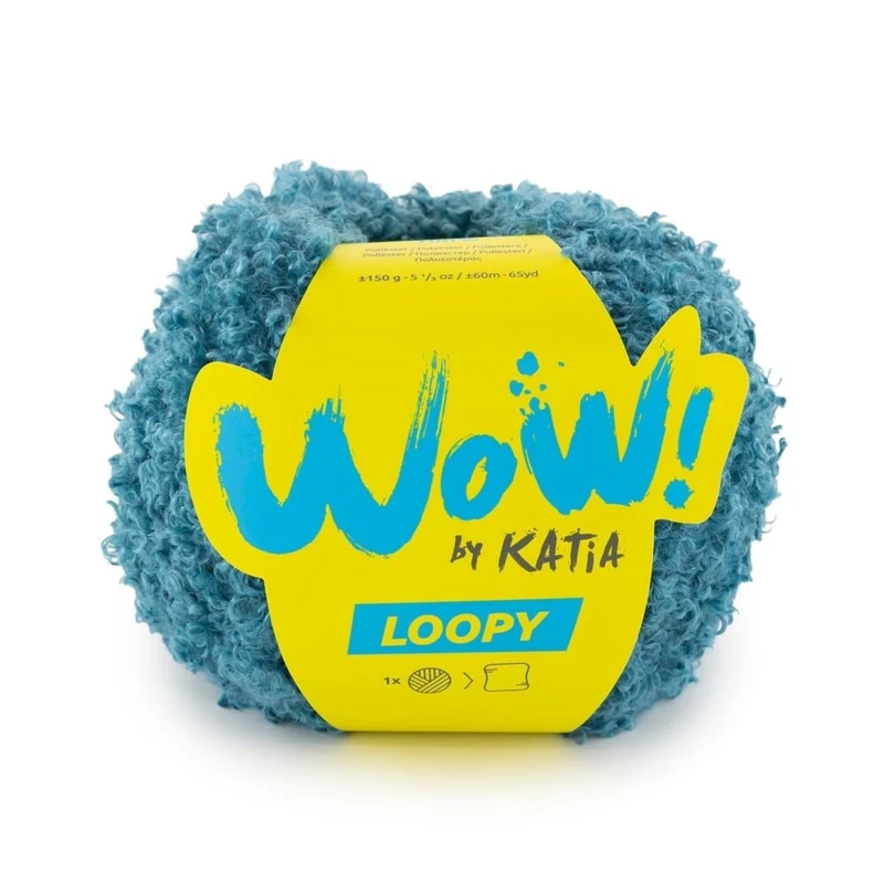 Katia Wow Loopy 164 Andeblå