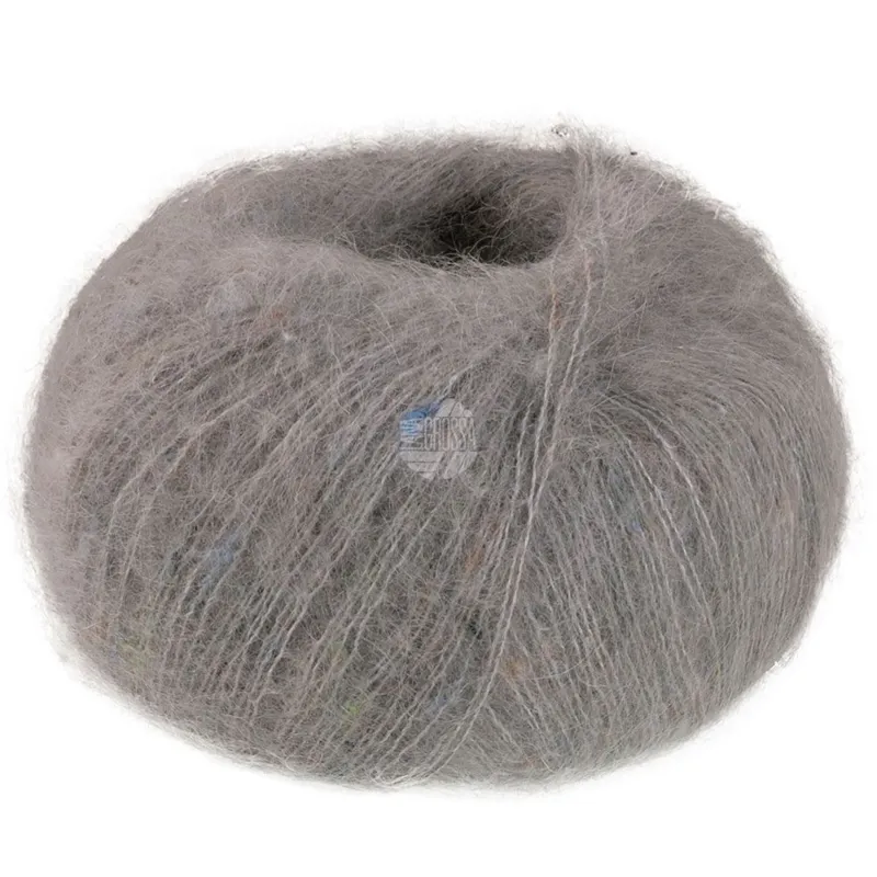 Lana Grossa Natural Superkid Tweed 636 Musegrå