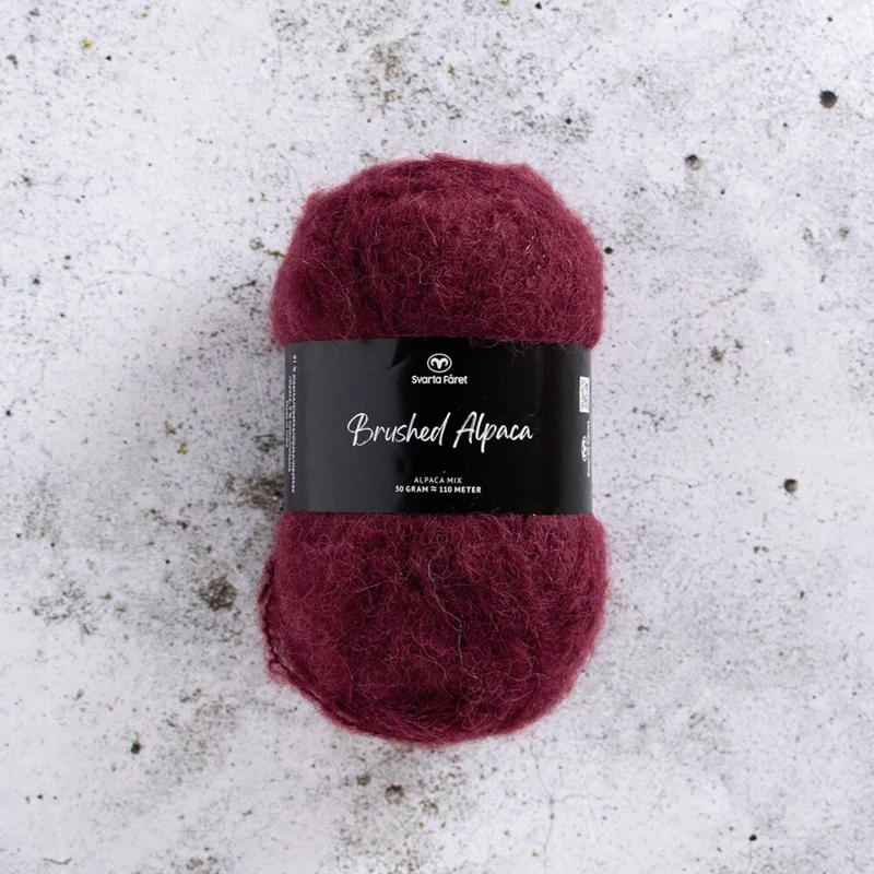Svarta Fåret Brushed Alpaca 020 Midnats merlot