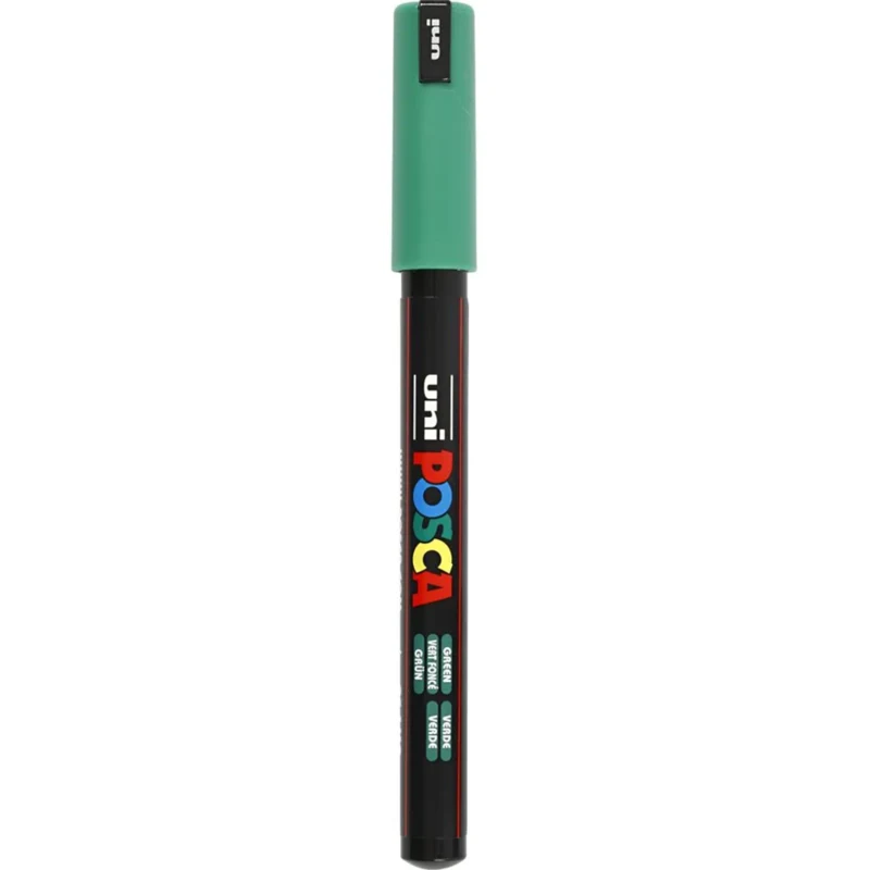Posca Tusch, 0.7 mm, 1 stk. Grøn