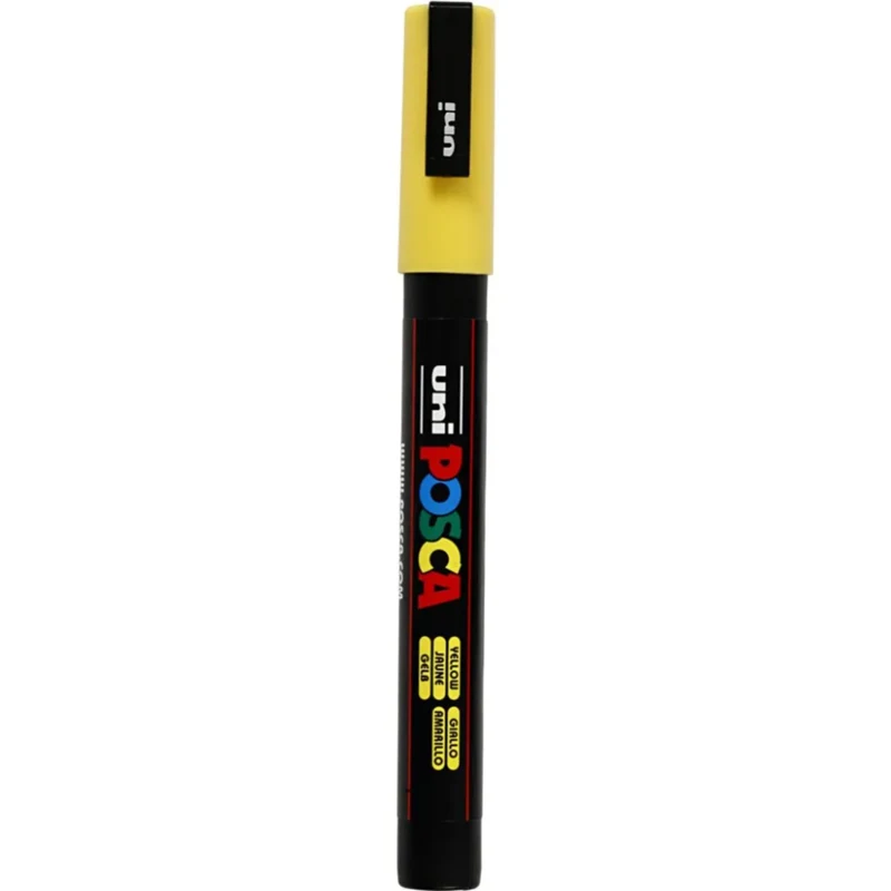 Posca Tusch, 0.9-1.3 mm, 1 stk. Gul