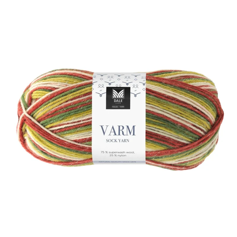 Dale Varm 109 109 Rød/grøn/glitter print