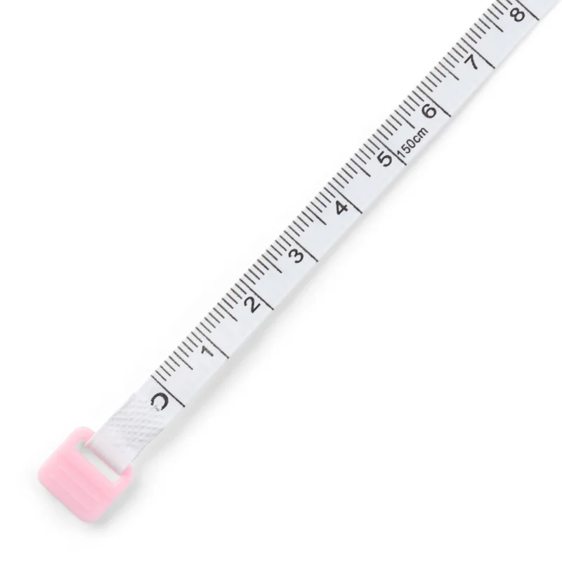 LindeHobby Firkantet Udtrækkeligt Målebånd, 150 cm Pink