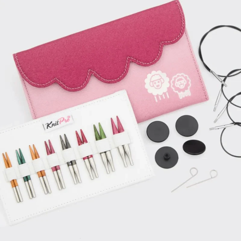 KnitPro Dreamz Mini Udskiftelige Rundpindesæt, Mini, 5 cm