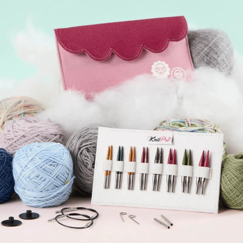 KnitPro Dreamz Mini Udskiftelige Rundpindesæt, Mini, 5 cm
