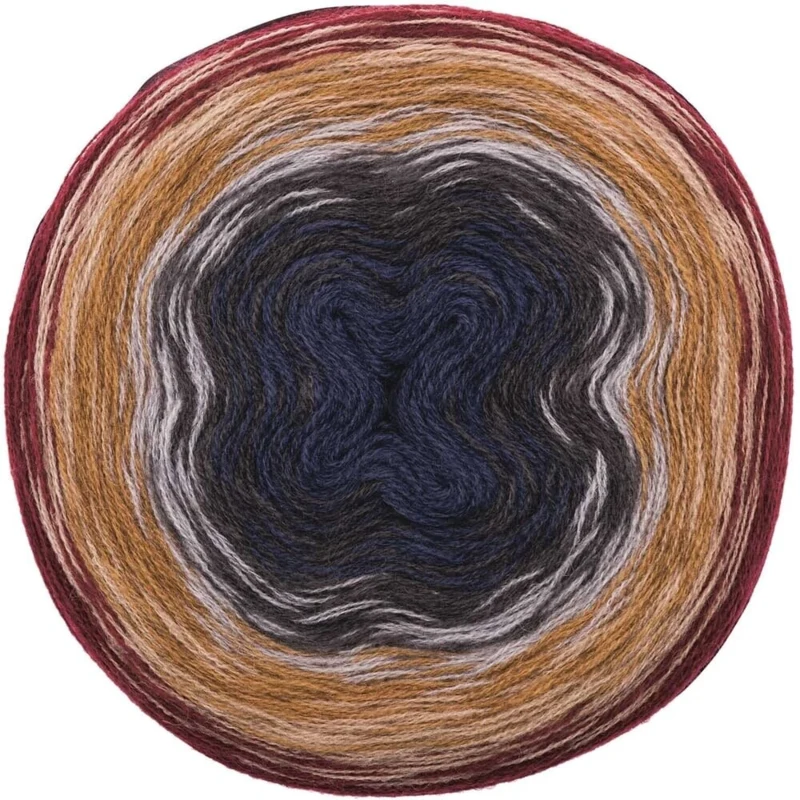 Rico Design Creative Wool Dégradé Super 6 07 Rød-blå