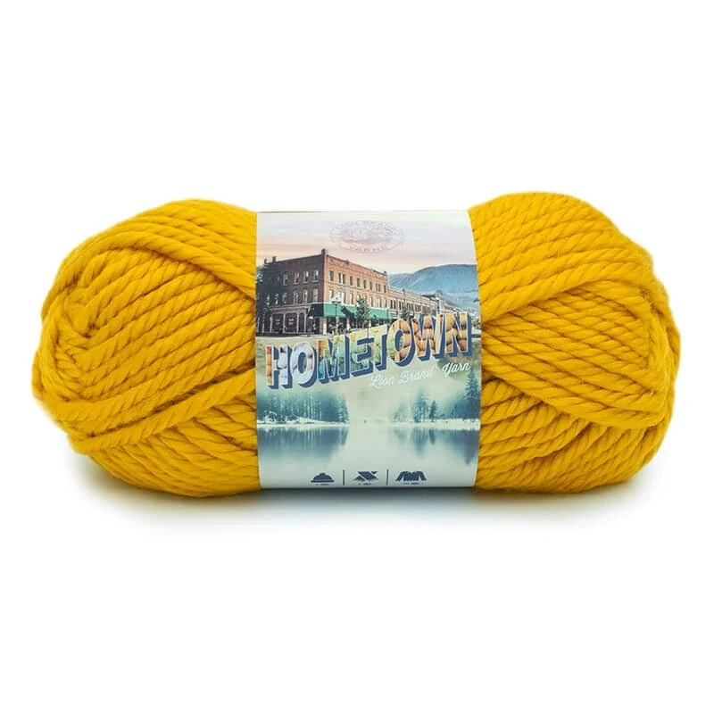 Lion Brand Hometown 135-159K Madison Mustard