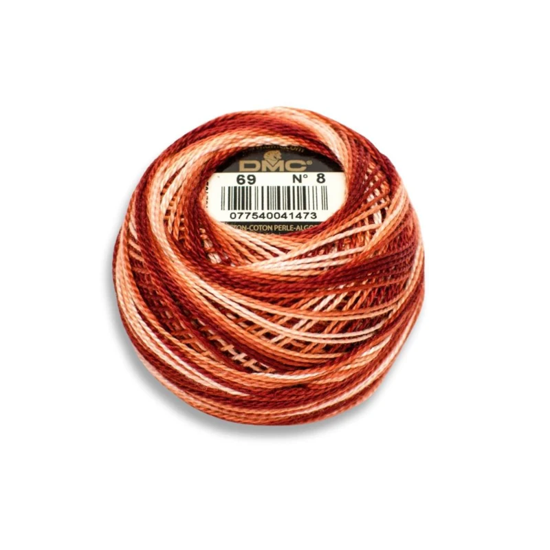 DMC Perle Bomuld 69 Meleret terra cotta