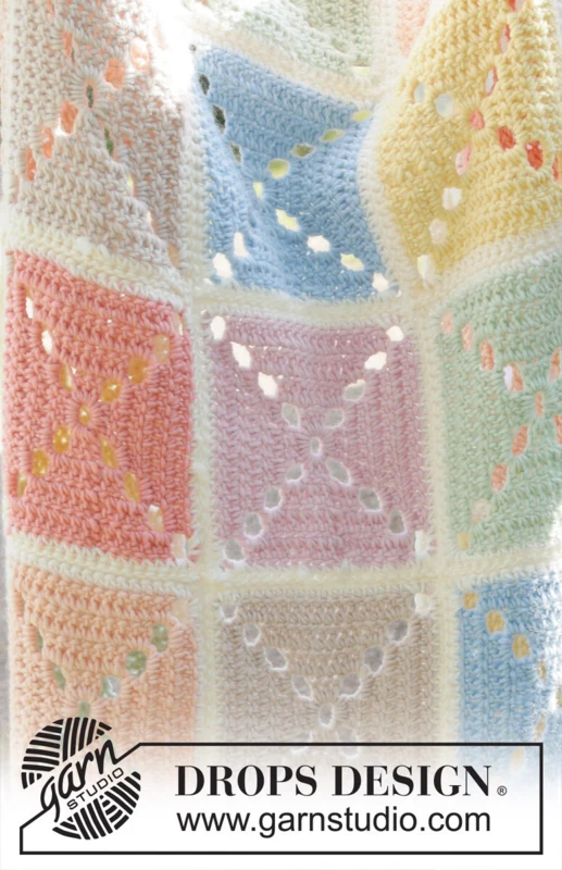 256-2 Block Party Blanket by DROPS Design