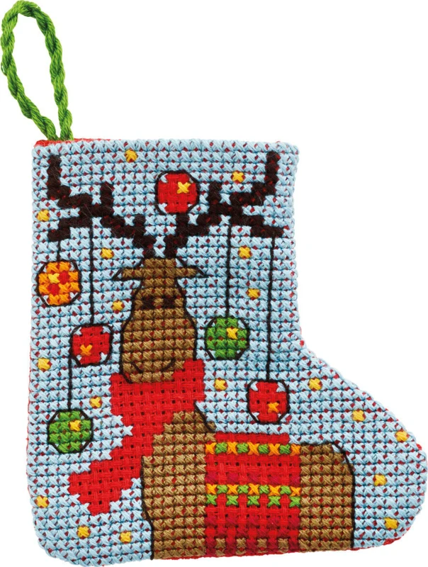 Broderikit Elg 7 x 7 cm
