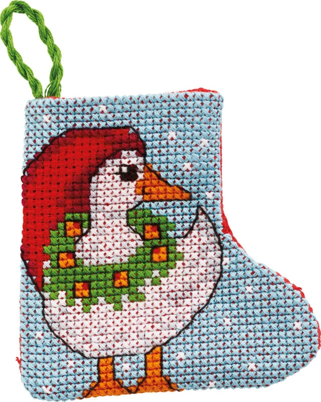 Broderikit Julegåsen 7 x 7 cm