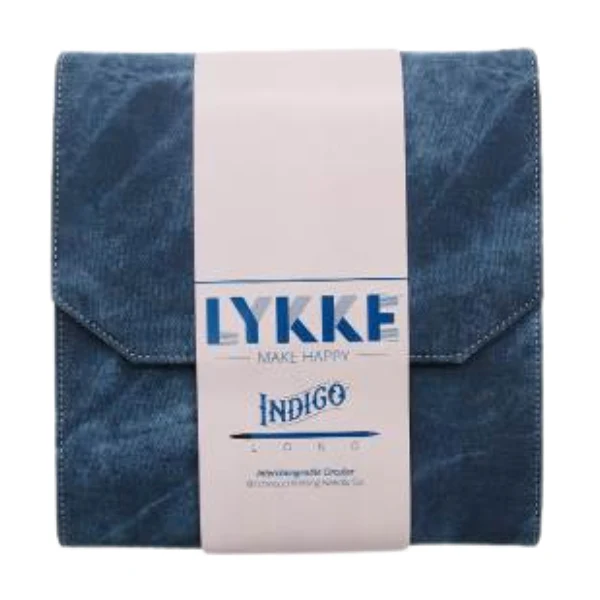 LYKKE Udskiftelige Rundpindesæt Indigo Long, Blå, Forskellige længder