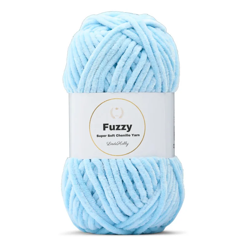 LindeHobby Fuzzy Chenille 07 Babyblå