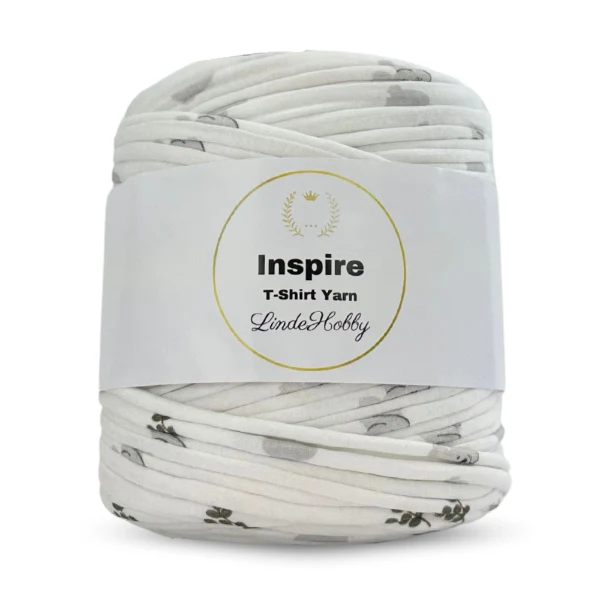 LindeHobby Inspire Print 58 Hvid med dyreprint