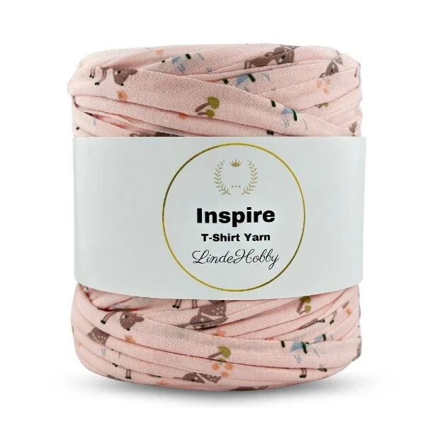 LindeHobby Inspire Print 100 Lyserød med dådyr