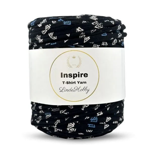 LindeHobby Inspire Print 23 Sort med trekanter