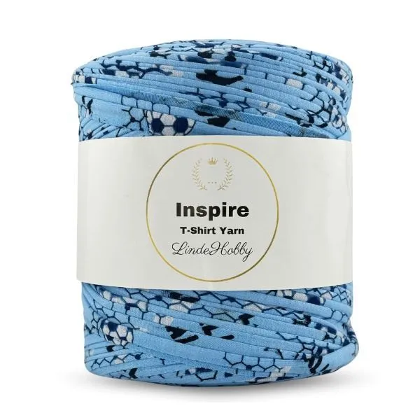 LindeHobby Inspire Print 27 Blå med fodbolde