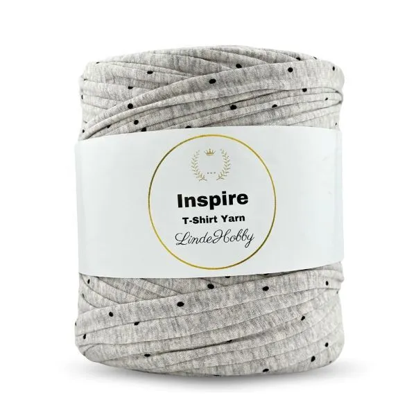 LindeHobby Inspire Print 14 Grå med sorte prikker