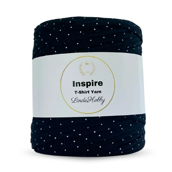 LindeHobby Inspire Print 55 Marineblå med hvide prikker