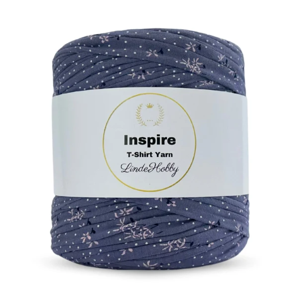 LindeHobby Inspire Print 63 Lilla med blomster