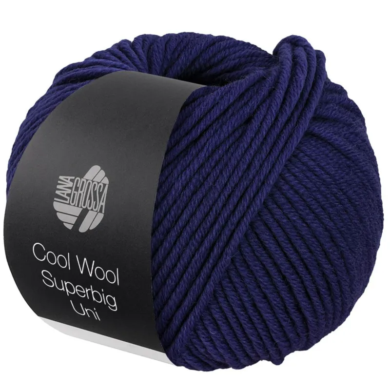 Lana Grossa Cool Wool Superbig 17 Mørkeblå