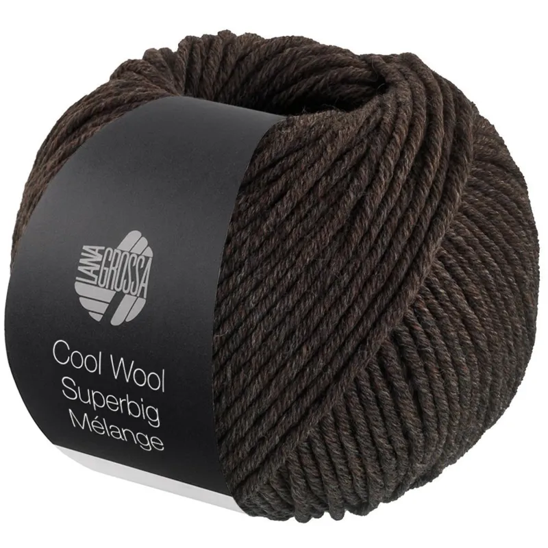 Lana Grossa Cool Wool Superbig 219 Gråbrun meleret