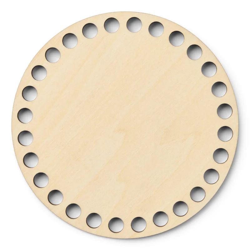 LindeHobby Taskebund, Rund, Krydsfiner 12 cm