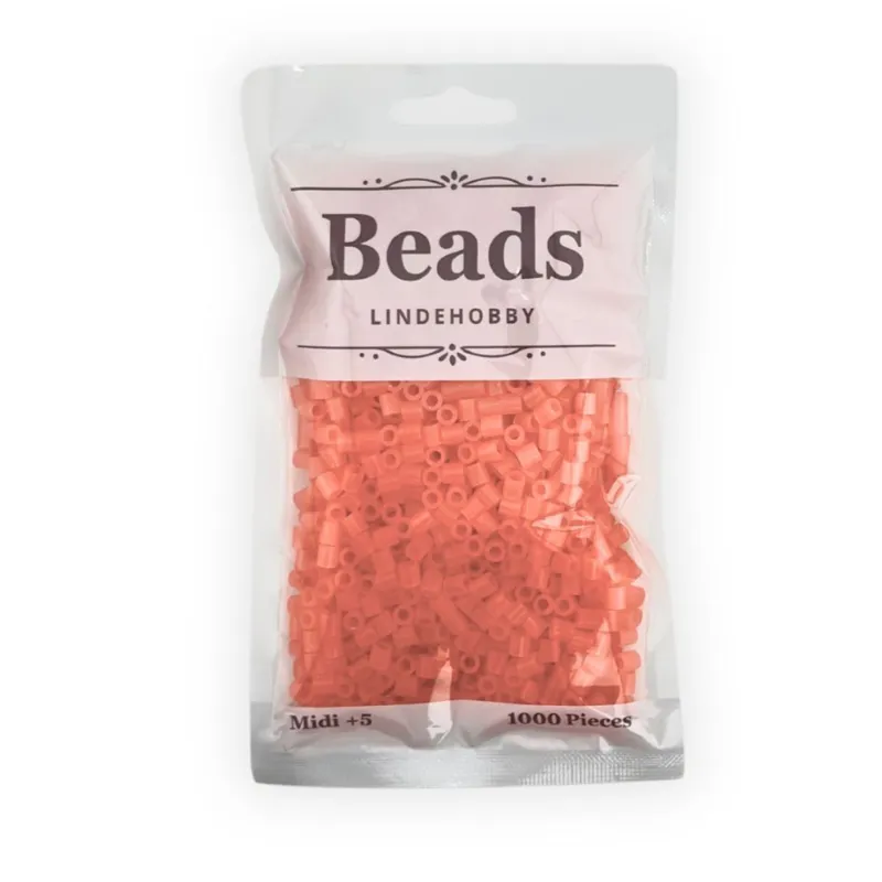 LindeHobby Beads Glow 07 Rød