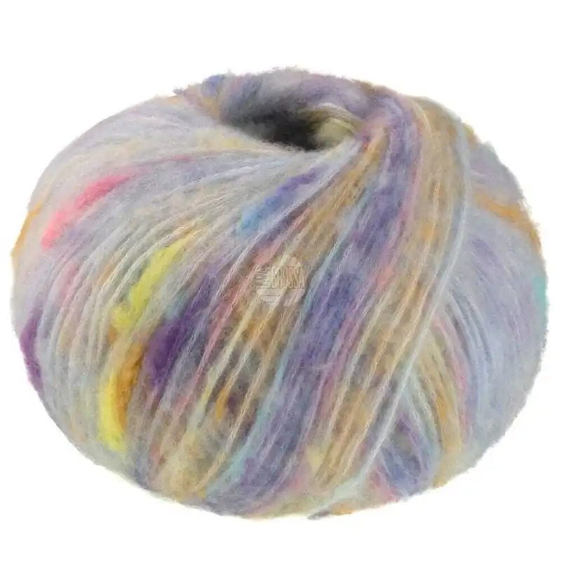 Lana Grossa Cassata 04 Mint/gul/orange/lyseblå