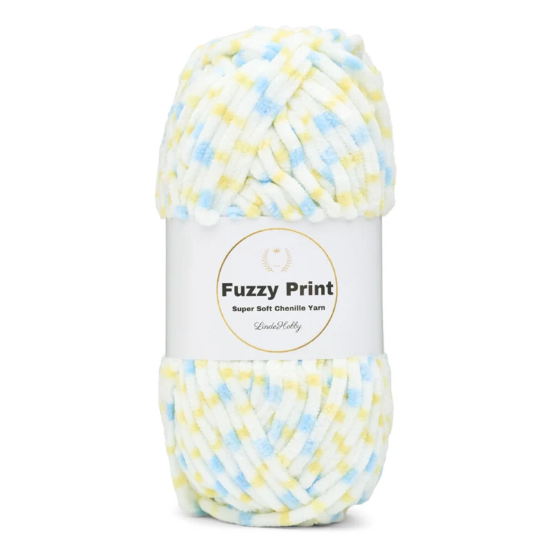 LindeHobby Fuzzy Chenille Print 01 Sommerbrise