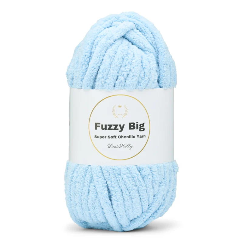 LindeHobby Fuzzy Chenille BIG 07 Babyblå