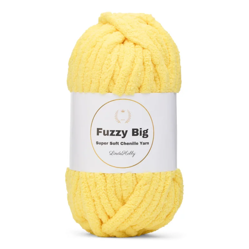 LindeHobby Fuzzy Chenille BIG 09 Gul