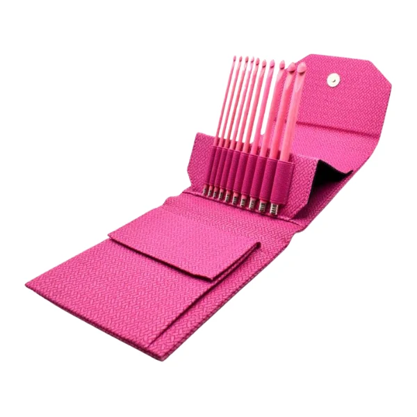 LYKKE Hæklenålesæt Blush, Magenta, 15 cm
