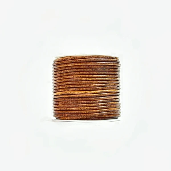 HobbyArts Lædersnor, 10 m, Mørk Natur 2.00 mm