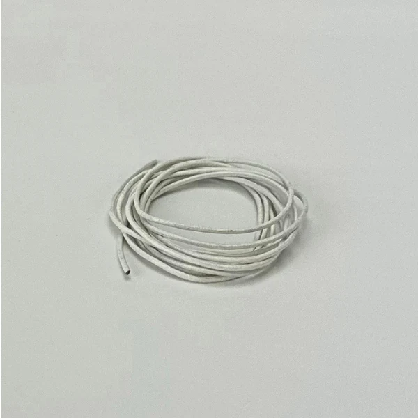 HobbyArts Lædersnor, 1 m, Hvid 1.00 mm