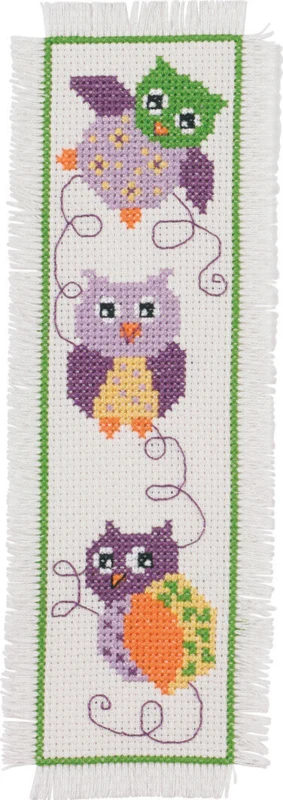 Broderikit Ugler 7 x 22 cm