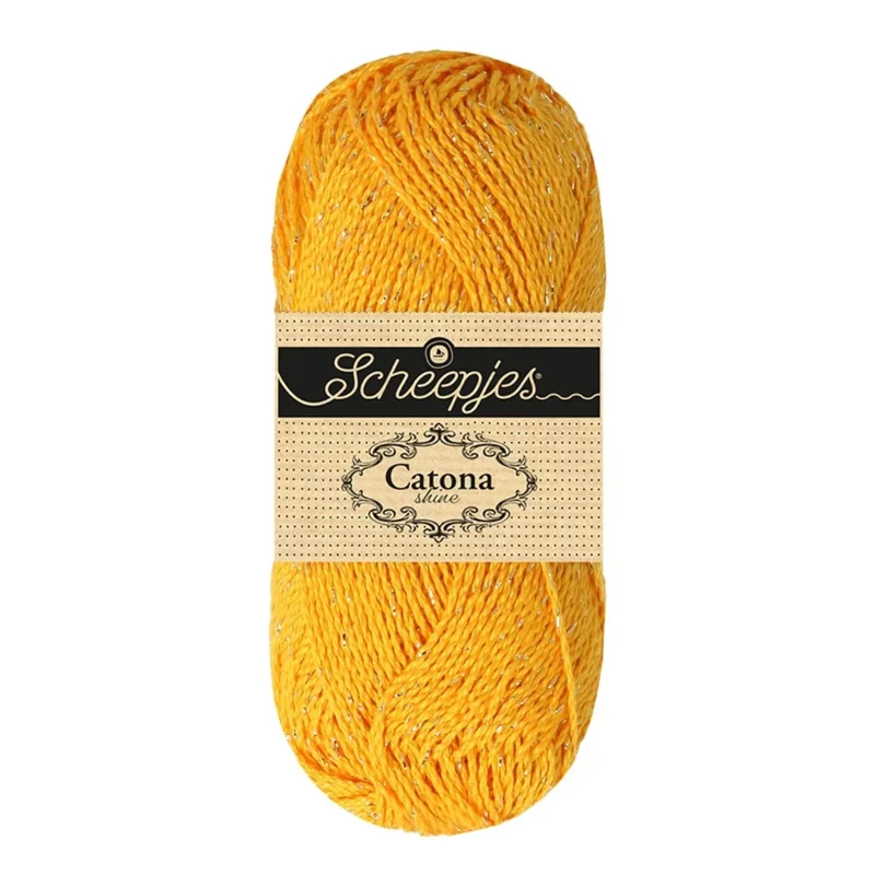 Scheepjes Catona Shine 208-G Yellow Gold - Gold