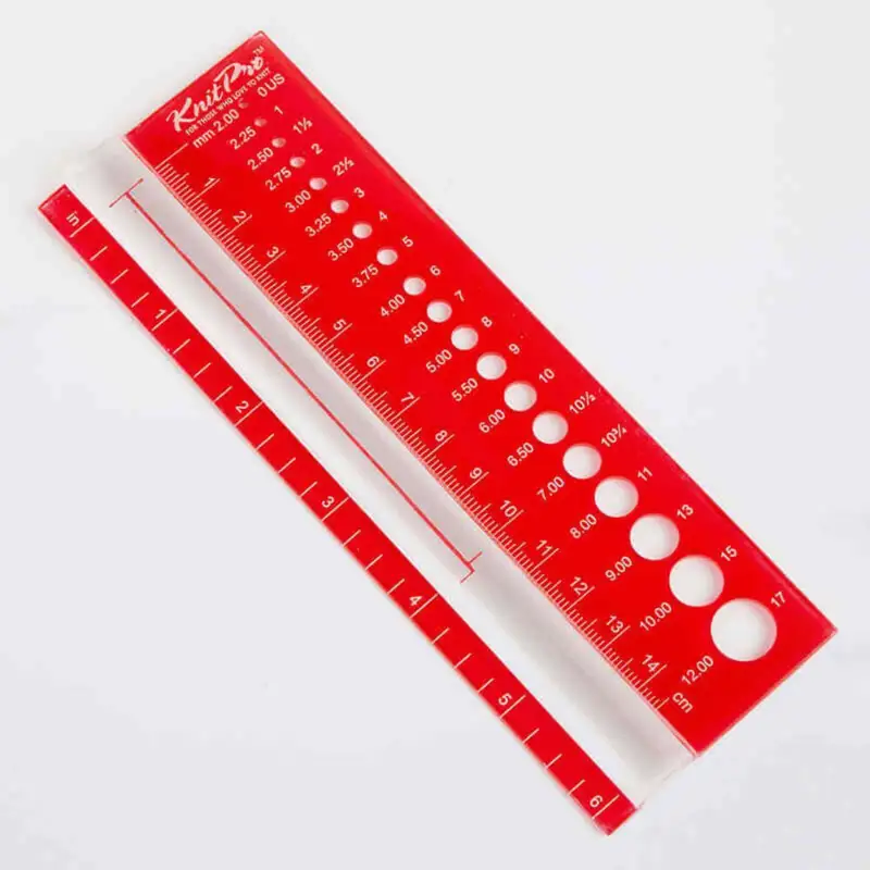 KnitPro Pindemåler Rød (2.00-12.00 mm)