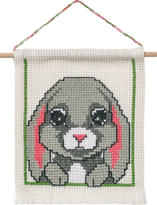 Broderikit MFK Kanin M 5119/18 16 x 18 cm