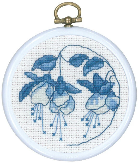 Broderikit Blå Fuchsia 8 Ø