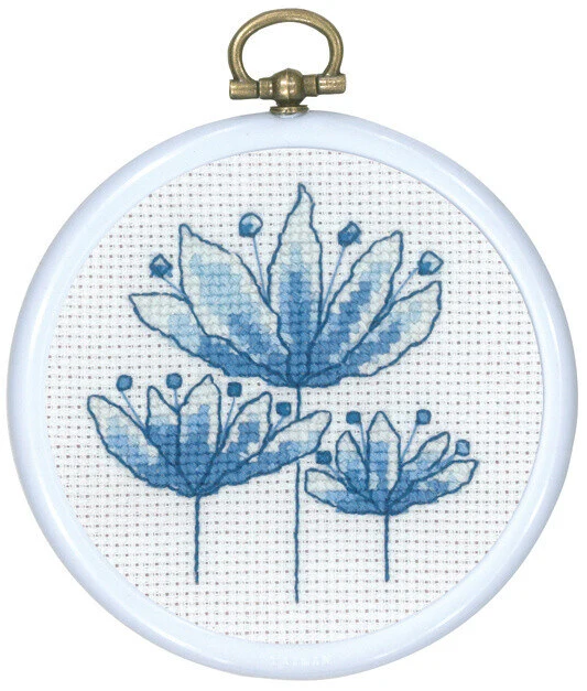 Broderikit Blå Tulipan 8 Ø